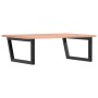 Estante de lavabo de pared de acero y madera maciza de roble de , Tocadores de baño - Ref: Foro24-3302647, Precio: 88,71 €, D...