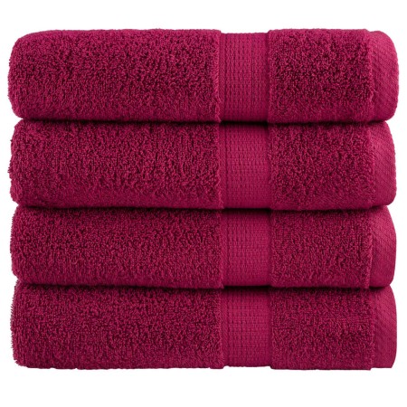 Toallas de baño SOLUND 4 unidades burdeos 100x150 cm 600 gsm de , Toallas - Ref: Foro24-137216, Precio: 71,74 €, Descuento: %