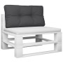 Cojín para sofá de palets de tela negro 80x40x12 cm de , Cojines para sillas y sofás - Ref: Foro24-360608, Precio: 28,16 €, D...