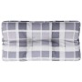 Cojín para sofá de palets tela a cuadros gris 80x40x12 cm de , Cojines para sillas y sofás - Ref: Foro24-360615, Precio: 22,6...