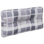 Cojín para sofá de palets tela a cuadros gris 80x40x12 cm de , Cojines para sillas y sofás - Ref: Foro24-360615, Precio: 22,6...