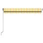 Manual retractable awning with yellow and white LED 400x350 m by vidaXL, Awnings - Ref: Foro24-3069183, Price: 416,18 €, Disc...