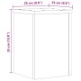 Soportes de plantas 2 uds madera roble envejecido 25x25x35 cm de , Soportes para macetas - Ref: Foro24-852913, Precio: 36,70 ...
