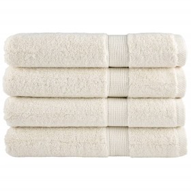 Toallas de sauna SOLUND 4 unidades crema 80x200 cm 600 gsm de , Toallas - Ref: Foro24-137483, Precio: 79,48 €, Descuento: %