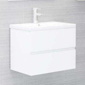 Mueble con lavabo madera de ingeniería blanco de vidaXL, Tocadores de baño - Ref: Foro24-3071630, Precio: 207,18 €, Descuento: %