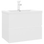 Mueble con lavabo madera de ingeniería blanco de vidaXL, Tocadores de baño - Ref: Foro24-3071630, Precio: 207,18 €, Descuento: %