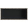 Jardinera con estante ratán sintético gris de , Maceteros y jardineras - Ref: Foro24-366386, Precio: 84,85 €, Descuento: %