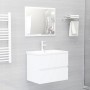 Mueble con lavabo madera de ingeniería blanco de vidaXL, Tocadores de baño - Ref: Foro24-3071630, Precio: 207,18 €, Descuento: %