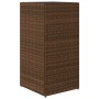 Jardinera de ratán sintético marrón 40x40x80 cm de , Maceteros y jardineras - Ref: Foro24-366414, Precio: 85,84 €, Descuento: %