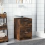 Armario de lavabo madera ingeniería roble ahumado 40x37x59 cm de , Muebles de baño - Ref: Foro24-848105, Precio: 68,07 €, Des...