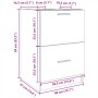 Armario de lavabo madera ingeniería roble ahumado 40x37x59 cm de , Muebles de baño - Ref: Foro24-848105, Precio: 68,07 €, Des...