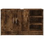 Armario de lavabo madera ingeniería roble ahumado 90x29x55 cm de , Muebles de baño - Ref: Foro24-848126, Precio: 80,69 €, Des...