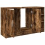 Armario de lavabo madera ingeniería roble ahumado 90x29x55 cm de , Muebles de baño - Ref: Foro24-848126, Precio: 80,69 €, Des...