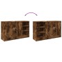 Armario de lavabo madera ingeniería roble ahumado 90x29x55 cm de , Muebles de baño - Ref: Foro24-848126, Precio: 80,69 €, Des...
