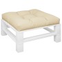 Cojín para sofá de palets de tela beige 80x80x12 cm de , Cojines para sillas y sofás - Ref: Foro24-360494, Precio: 44,26 €, D...