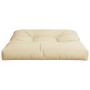 Cojín para sofá de palets de tela beige 80x80x12 cm de , Cojines para sillas y sofás - Ref: Foro24-360494, Precio: 44,26 €, D...