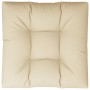 Cojín para sofá de palets de tela beige 80x80x12 cm de , Cojines para sillas y sofás - Ref: Foro24-360494, Precio: 44,26 €, D...