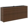 Jardineras con 2 maceteros 2 uds ratán PE marrón 90x20x40 cm de , Maceteros y jardineras - Ref: Foro24-3210514, Precio: 116,2...