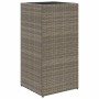 Jardineras 2 unidades ratán sintético gris 40x40x80 cm de , Maceteros y jardineras - Ref: Foro24-3210521, Precio: 163,52 €, D...