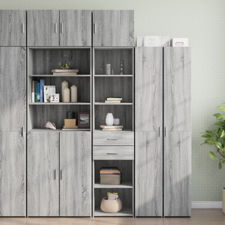 Armario estrecho madera ingeniería gris Sonoma 45x42,5x225 cm de , Aparadores - Ref: Foro24-3281299, Precio: 151,75 €, Descue...
