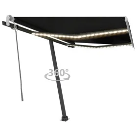 Toldo manual retráctil con LED antracita 350x250 cm by vidaXL, Awnings - Ref: Foro24-3069724, Price: 526,19 €, Discount: %