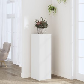Soportes para plantas madera de ingeniería blanco 33x33x100 cm de , Soportes para macetas - Ref: Foro24-852951, Precio: 70,97...