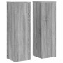 Soportes de plantas 2 uds madera gris Sonoma 25x25x80 cm de , Soportes para macetas - Ref: Foro24-852947, Precio: 58,33 €, De...