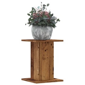 Soportes para plantas 2 uds madera roble envejecido 30x30x40 cm de , Soportes para macetas - Ref: Foro24-3307853, Precio: 52,...
