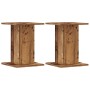 Soportes para plantas 2 uds madera roble envejecido 30x30x40 cm de , Soportes para macetas - Ref: Foro24-3307853, Precio: 52,...