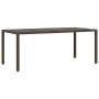 Set de mesa y sillas jardín 9 piezas y cojines ratán PE marrón de , Conjuntos de jardín - Ref: Foro24-3277192, Precio: 1,00 €...