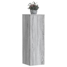 Soportes para plantas 2 uds madera gris Sonoma 33x33x100 cm de , Soportes para macetas - Ref: Foro24-3307887, Precio: 99,68 €...
