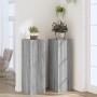 Soportes para plantas 2 uds madera gris Sonoma 33x33x100 cm de , Soportes para macetas - Ref: Foro24-3307887, Precio: 99,68 €...