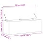 Caja de almacenaje madera ingeniería roble sonoma 102x35x35 cm de , Baúles de almacenamiento - Ref: Foro24-840690, Precio: 84...