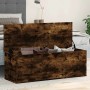 Caja de almacenaje madera ingeniería roble ahumado 102x35x35 cm de , Baúles de almacenamiento - Ref: Foro24-840692, Precio: 8...