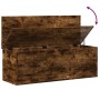 Caja de almacenaje madera ingeniería roble ahumado 102x35x35 cm de , Baúles de almacenamiento - Ref: Foro24-840692, Precio: 8...