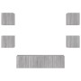 Muebles TV pared con LED 6 pzas madera ingeniería gris Sonoma de , Muebles TV - Ref: Foro24-3216858, Precio: 194,14 €, Descue...