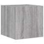 Muebles TV pared con LED 6 pzas madera ingeniería gris Sonoma de , Muebles TV - Ref: Foro24-3216858, Precio: 194,14 €, Descue...