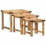Mesas apilables 3 piezas madera maciza de mango rugosa de , Mesas auxiliares - Ref: Foro24-376040, Precio: 122,23 €, Descuent...