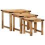 Mesas apilables 3 piezas madera maciza de mango rugosa de , Mesas auxiliares - Ref: Foro24-376040, Precio: 122,23 €, Descuent...