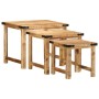Mesas apilables 3 piezas madera maciza de mango rugosa de , Mesas auxiliares - Ref: Foro24-376040, Precio: 122,23 €, Descuent...