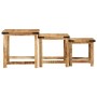 Mesas apilables 3 piezas madera maciza de mango rugosa de , Mesas auxiliares - Ref: Foro24-376040, Precio: 122,23 €, Descuent...