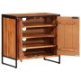 Zapatero de madera maciza de acacia 67x38x65 cm de , Armarios y almacenamiento - Ref: Foro24-376049, Precio: 236,08 €, Descue...