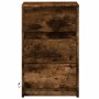 Mesita de noche con luces LED madera ingeniería roble ahumado de , Mesitas de noche - Ref: Foro24-852016, Precio: 58,79 €, De...