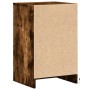 Mesita de noche con luces LED madera ingeniería roble ahumado de , Mesitas de noche - Ref: Foro24-852016, Precio: 58,79 €, De...