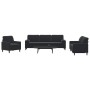 Juego de sofás con cojines 3 piezas terciopelo negro de , Sofás - Ref: Foro24-3278456, Precio: 688,20 €, Descuento: %