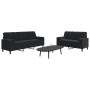 Juego de sofás con cojines 2 piezas terciopelo negro de , Sofás - Ref: Foro24-3278416, Precio: 510,81 €, Descuento: %