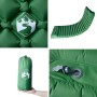 Colchón de camping autoinflable con almohada 1 persona verde de , Colchonetas para dormir - Ref: Foro24-4007121, Precio: 50,6...