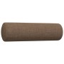 Juego de sofás 3 pzas con reposapiés y cojines tela marrón de , Sofás - Ref: Foro24-3278346, Precio: 583,45 €, Descuento: %