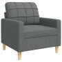 Juego de sofás con cojines 3 piezas tela gris oscuro de , Sofás - Ref: Foro24-3278304, Precio: 634,86 €, Descuento: %