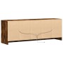 Mueble de TV LED madera ingeniería roble ahumado 139,5x34x50 cm de , Muebles TV - Ref: Foro24-852198, Precio: 96,58 €, Descue...